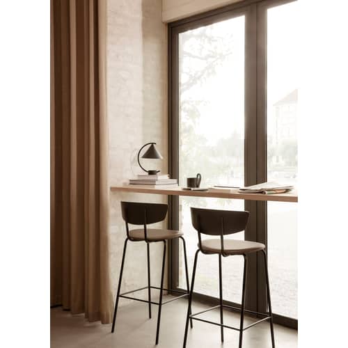 Lampada senza fili ricaricabile Meridian LED metallo nero / Metallo - H 26 cm - Ferm Living - Nero - Metallo
