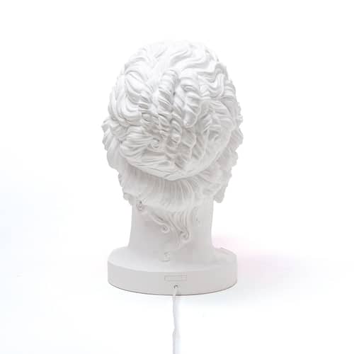 Lampe de table Grace blanc / H 40 cm - Résine - Seletti - Grace / Blanc - Résine, Verre