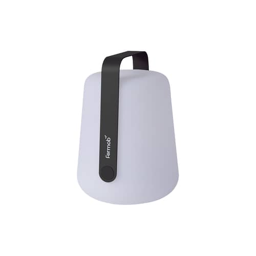 Lampe extérieur sans fil rechargeable Balad 2 métal gris / H 25 cm - Fermob - Carbone - Aluminium, Polyéthylène