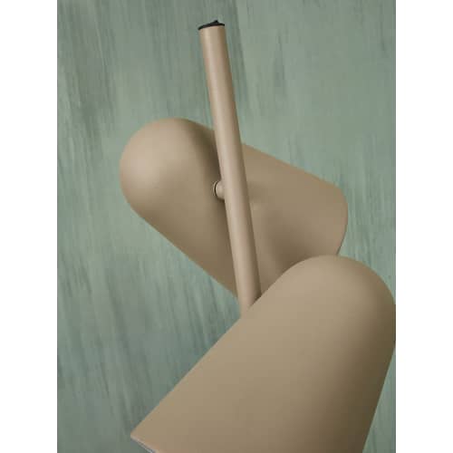 Salamanca Floor lamp metal beige / 2 adjustable spotlights - Metal - It\'s about Romi - Sand - Steel