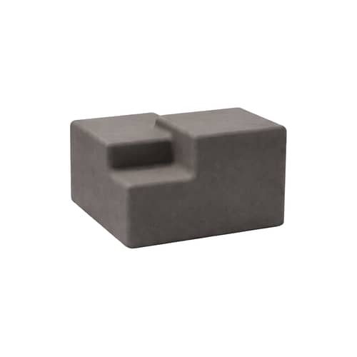 Table basse Matrix / 52 x 52 x H 38 cm - Béton - Mogg - Smoke - Béton