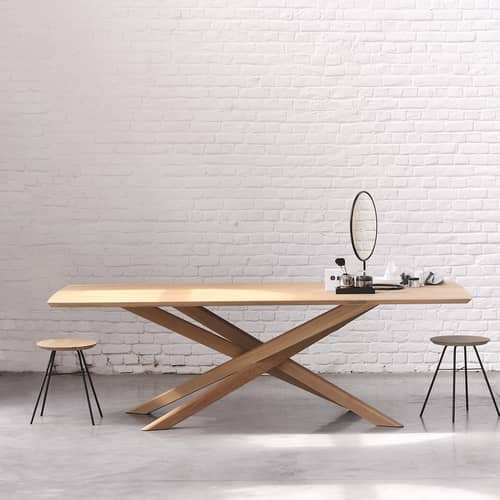 East West Furniture Sedie moderne, set di 2 pezzi, rovere