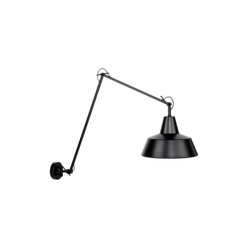 Chicago Wall light metal black / L 60 to 130 cm - It\'s about Romi - Black - Painted iron