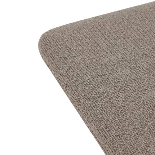Zubehör  textil beige / Kissen für Hocker Curva - 27,5 x 32 cm - AYTM - Taupe gelockt - Polyurethan-Schaum, Schlingenpol