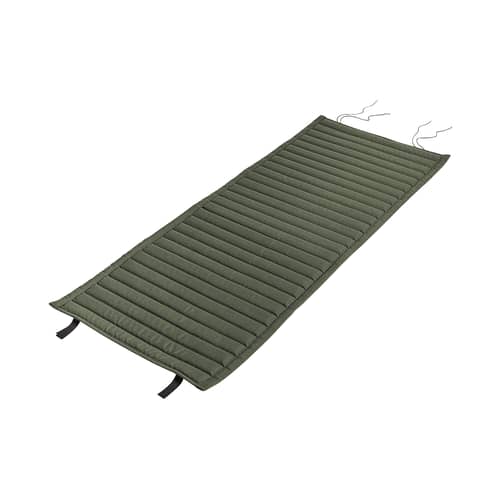  Accessory textile green / Cushion integral Quilted - For Low armchair Palisade with low backrest - Hay - Olive - Foam