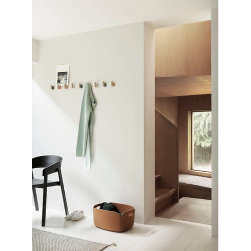 Restore Basket textile orange / 35 x 48 cm - 100% recycled felt - Muuto - Dark orange - Recycled felt