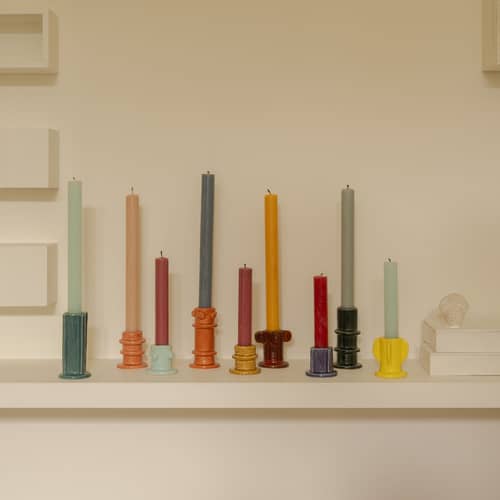 Set de 3 bougeoirs Molly 01 / H 4,5 cm - Serax - Set 01/ H 4,5 cm - Grès émaillé