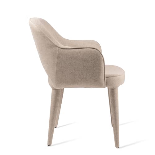 Fauteuil rembourré Cosy tissu beige - POLSPOTTEN - Ecru - Métal, Mousse, Tissu polyester