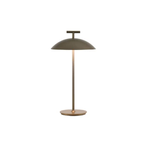 Kabellose, wiederaufladbare Außenlampe Mini Geen-A OUTDOOR metall / Stahl - H 36 cm - Kartell - Bronzefarben - Stahl
