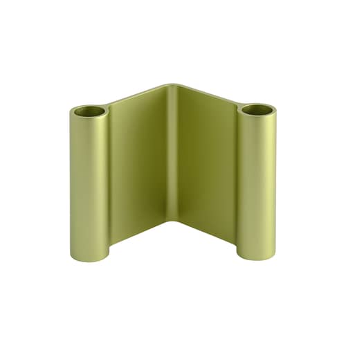 Kerzenleuchter Pair metall grün / H 11 cm - Muuto - Grün - eloxiertes Aluminium