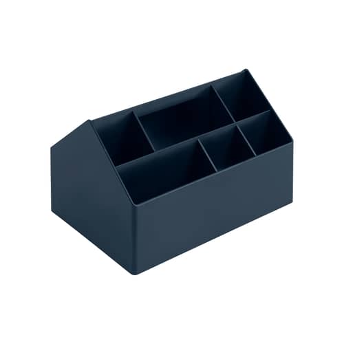 Scatola Sketch materiale plastico blu / 26 x 17,5 cm - Plastica riciclata - Muuto - Blu notte - ABS
