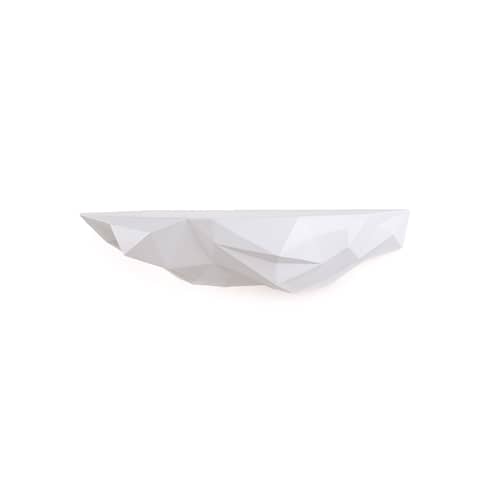 Space Rock Shelf plastic material white / Large - W 46 x D 22 x H 9.5 cm - Seletti - White - Resin