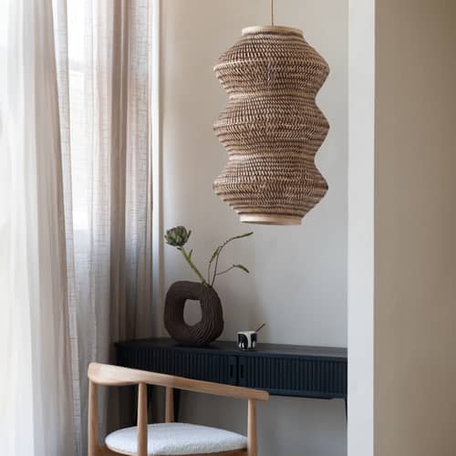 Suspension Barbados / Ø 40 x H 67 cm - Bambou - GOOD&MOJO - Marron & naturel - Bambou, Fer