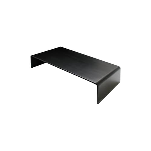 Table basse Solitaire Basso métal noir / 130 x 65 x H 32 cm - Zeus - 130 x 65 cm - Noir - Acier phosphaté