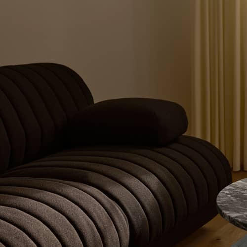 Accessoire / Coussin d\'accoudoir pour canapés Coltre - Muuto - Noir - Bois, Mousse, Tissu