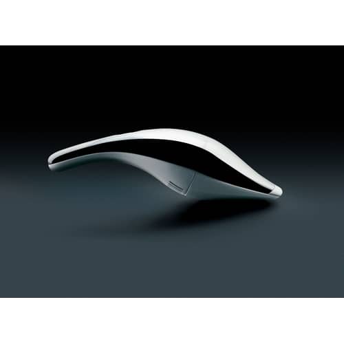 Aspirateur à main  métal blanc - Alessi - Inox et blanc - Acier inoxydable, Résine thermoplastique