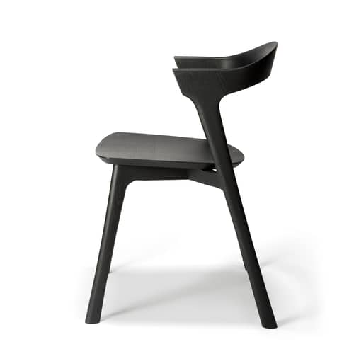 Chaise Bok Indoor bois noir / Chêne massif - Ethnicraft - Noir - Chêne massif