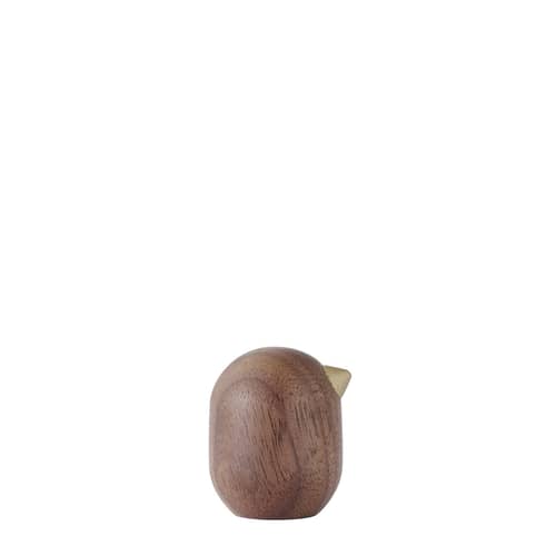 Figurine Little Bird / H 3 x Ø 2,5 cm - Normann Copenhagen - Noyer - Noyer massif