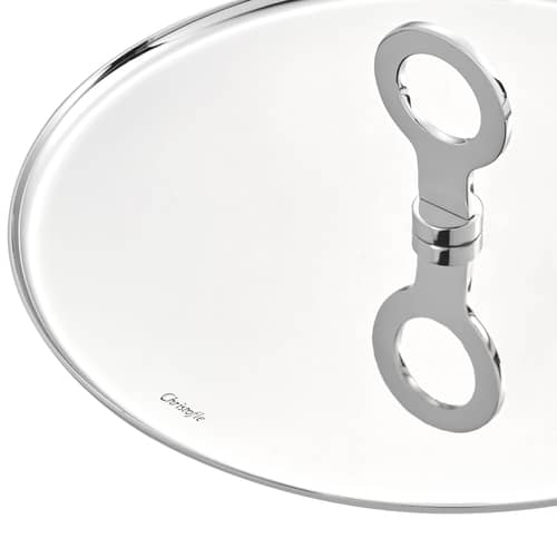 Sottopiatto/vassoio Oh metallo / Modello grande - Ø 27 cm - Christofle - Acciaio lucido - Acciaio lucidato