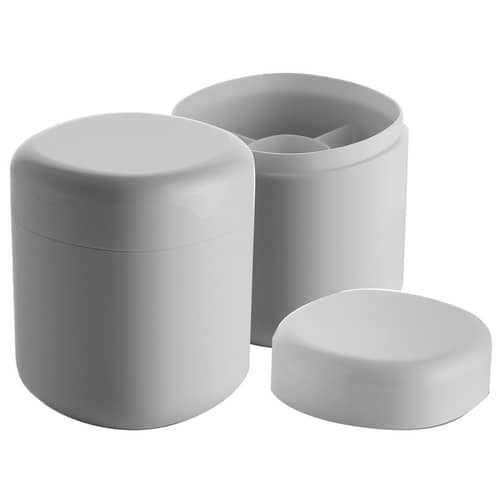 Boîte Birillo plastique blanc pour cotons-tiges - Alessi - Blanc - PMMA