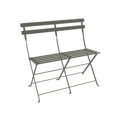 Banquette Bistro métal vert / Pliante - 2 places / L 88 cm - Fermob - Romarin - Acier