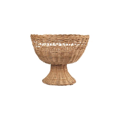 Corbeille Emmy / Ø 26 x H 21 cm - BROSTE COPENHAGEN - Rotin naturel - Rotin