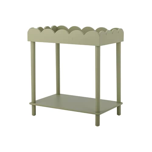 Beistelltisch Isola holz grün / Ablage – 60 x 40 x H 68 cm - Bloomingville - Grün - Holzfaserplatte, Tanne