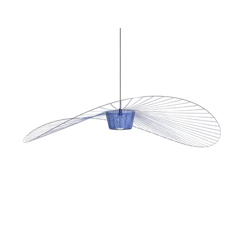 Vertigo Pendant plastic material blue Large / Ø 200 cm - Constance Guisset, 2010 - Petite Friture - Cobalt blue - Fibreglass, Polyurethane