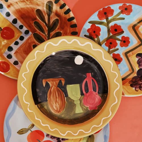 Piatto Dreams Delicia 02 ceramica multicolore / Set di 2 - Ø 25,8 cm - Serax - Sogni Delicia - Gres