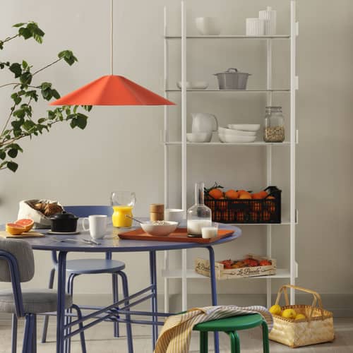 Suspension Skirt / Ø 60 x H 14 cm - BROSTE COPENHAGEN - Rouge-orangé - Acier
