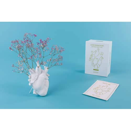 Vase Love in Bloom Seletti / Human heart - White - Ceramic | Made