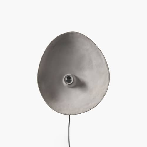 Wandleuchte mit Stromkabel Chadophe Medium stein grau / Ø 38 cm - Beton - Serax - Ø 38 cm / Grau - Beton
