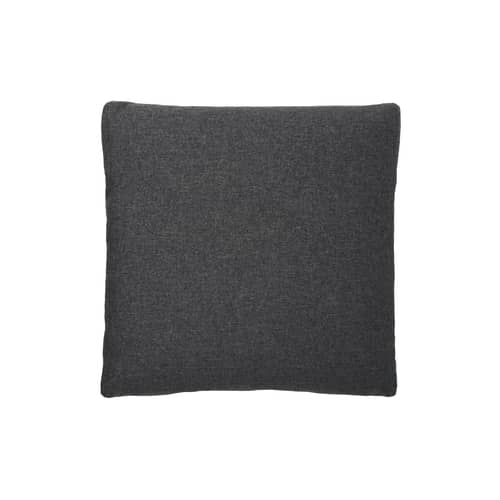 Accessoire  tissu gris / Coussin pour canapés & fauteuil Rar - 50 x 50 cm - Normann Copenhagen - Tissu Gris foncé - Mousse PU, Tissu