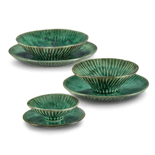 Assiette à dessert Verde Lanza Serax / Ø 22 cm - Set de 2 - Vert