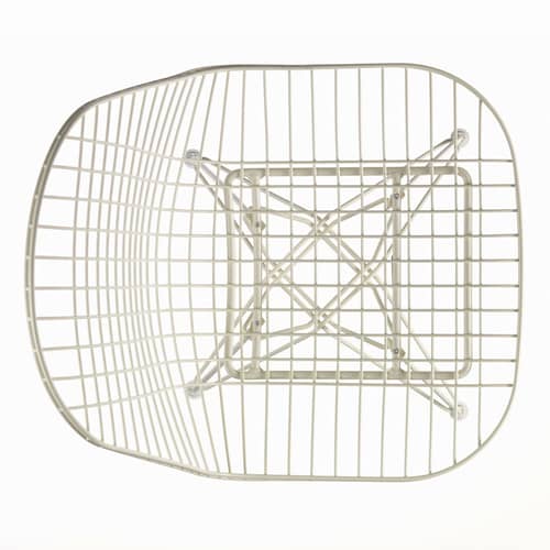 Chaise Wire Chair DKR / By Charles & Ray Eames, 1951 - Vitra - Blanc - Acier laqué époxy