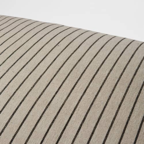 Karen Cushion cover textile beige / 50 x 50 cm - BROSTE COPENHAGEN - 50 x 50 cm / Beige & Black - Cotton