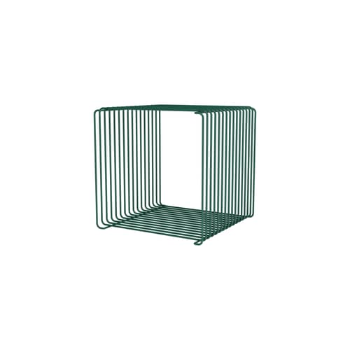 Etagère Panton Wire Single Cube / 34.8 x H 34.8 x P 34.8 cm - Verner Panton, 1971 - MONTANA - Pine 136 - Fil d\'acier inoxydable laqué