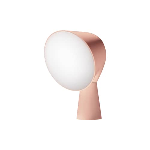 Lampe de table Binic plastique rose / Ionna Vautrin, 2010 - Foscarini - Rose brillant - ABS, Polycarbonate