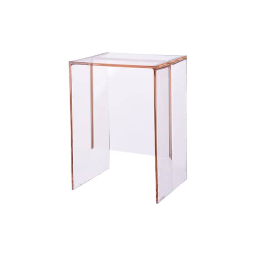 Table d\'appoint Max-Beam / Tabouret - Kartell - Rose nude - PMMA