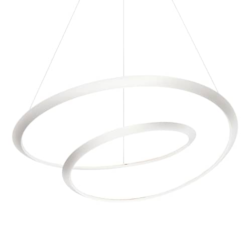Pendelleuchte Kepler Uplight LED metall weiß / Ø 110 cm - Nemo - Weiß - extrudiertes Aluminium