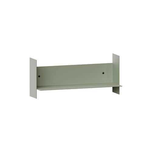 Regal Pli metall grün / B 45 x T 15 cm - TIPTOE - Grau Eukalyptusgrau - thermolackierter Stahl
