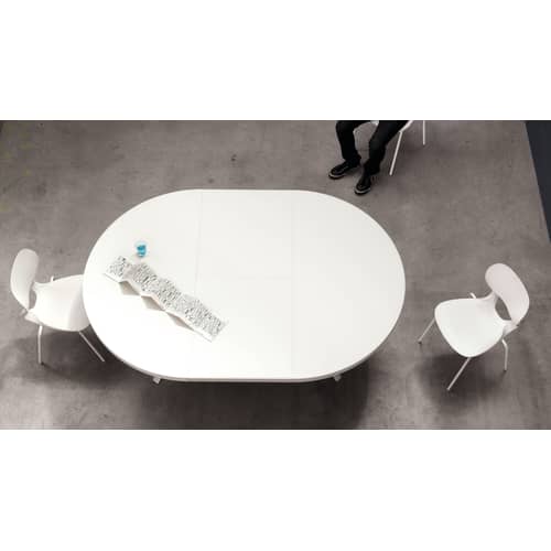 Pikaia Stacking chair plastic material black Plastic & metal legs - Kristalia - Black - Polyurethane, Varnished steel