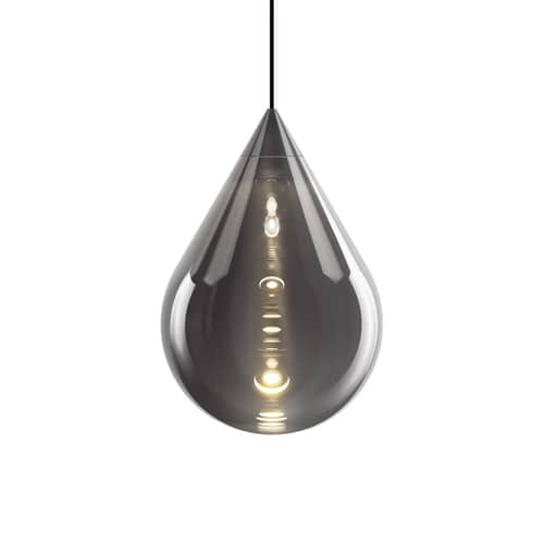 Suspension Flare Bead LED verre argent - Tom Dixon - Bead / Argent miroir - Verre borosilicaté