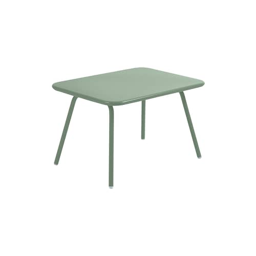 Table enfant Luxembourg Kid métal vert / Table basse - 75 x 55 cm - Fermob - Cactus - Acier laqué