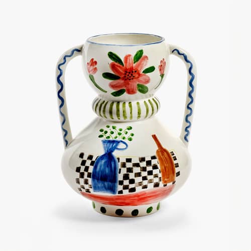Vase Mamey céramique multicolore / Ø 32 x H 40 cm - Serax - Multicolore - Grès émaillé