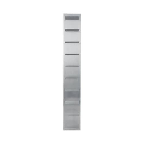 Étagère Lager Tall métal / L 25 x H 170 cm - Ferm Living - Aluminium brossé - Aluminium brossé