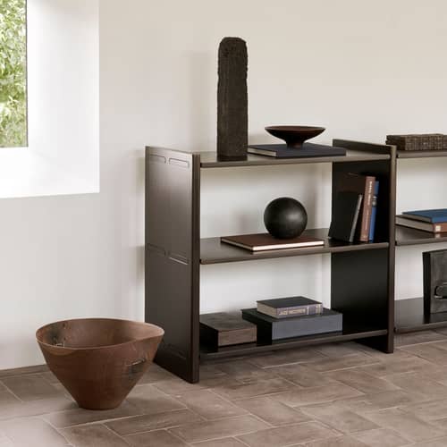 Étagère Mortise bois marron / L 175 x H 82 cm - Ethnicraft - L 175 cm / Acajou foncé - Acajou massif