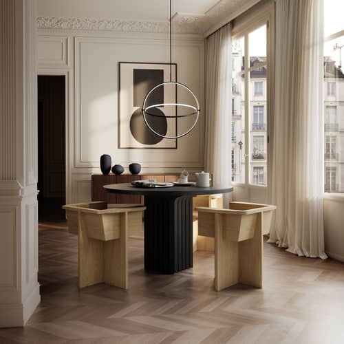 Fauteuil de repas Brutus / Chêne - 101 COPENHAGEN - Chêne naturel - Chêne massif