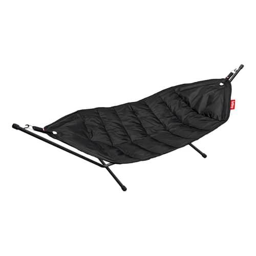 Hamac avec support Headdemock noir / Polyester - Fatboy - Noir - Acier, Mousse, Tissu polyester