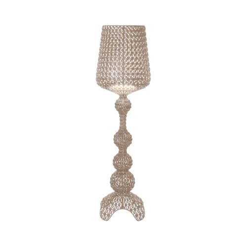 Lampadaire Kabuki Indoor / LED - Kartell - Tourterelle opaque - Technopolymère thermoplastique
